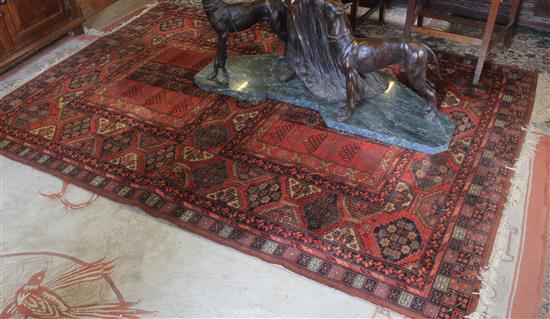 Turkish red ground rug